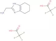 (4,5,6,7-Tetrahydro-1H-1,3-benzodiazol-2-yl)methanamine, bis(trifluoroacetic acid)