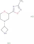 4-(Azetidin-3-yl)-2-(3-methyl-1,2,4-oxadiazol-5-yl)morpholine dihydrochloride