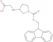 2-[(1-{[(9H-Fluoren-9-yl)methoxy]carbonyl}pyrrolidin-3-yl)amino]acetic acid