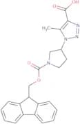 1-(1-{[(9H-Fluoren-9-yl)methoxy]carbonyl}pyrrolidin-3-yl)-5-methyl-1H-1,2,3-triazole-4-carboxylic …