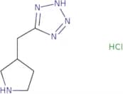 5-[(Pyrrolidin-3-yl)methyl]-1H-1,2,3,4-tetrazole hydrochloride