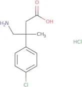4-Amino-3-(4-chlorophenyl)-3-methylbutanoic acid hydrochloride