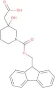 2-(1-{[(9H-Fluoren-9-yl)methoxy]carbonyl}-3-hydroxypiperidin-3-yl)acetic acid