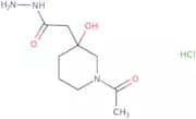 2-(1-Acetyl-3-hydroxypiperidin-3-yl)acetohydrazide hydrochloride