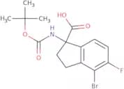 4-Bromo-1-{[(tert-butoxy)carbonyl]amino}-5-fluoro-2,3-dihydro-1H-indene-1-carboxylic acid