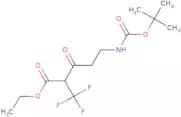 Ethyl 5-{[(tert-butoxy)carbonyl]amino}-3-oxo-2-(trifluoromethyl)pentanoate