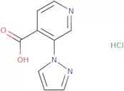 3-(1H-Pyrazol-1-yl)pyridine-4-carboxylic acid hydrochloride