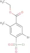 Ethyl 5-bromo-4-(chlorosulfonyl)-2-methylbenzoate