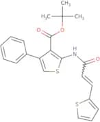 tert-Butyl 4-phenyl-2-[(2E)-3-(thiophen-2-yl)prop-2-enamido]thiophene-3-carboxylate