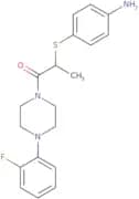 [4-({2-[4-(2-Fluorophenyl)piperazin-1-yl]-1-methyl-2-oxoethyl}thio)phenyl]amine