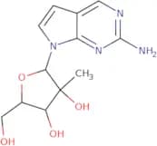 7-(2-C-Methyl-b-D-ribofuranosyl)-7H-pyrrolo[2,3-d]pyrimidin-2-amine