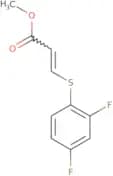 Methyl (2Z)-3-[(2,4-difluorophenyl)sulfanyl]prop-2-enoate