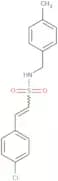 (E)-2-(4-Chlorophenyl)-N-[(4-methylphenyl)methyl]ethene-1-sulfonamide