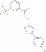 [1-(4-Chlorophenyl)-1H-1,2,3-triazol-4-yl]methyl 3-(trifluoromethyl)benzenecarboxylate