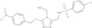 4-Chloro-N-({4-ethyl-5-[(4-nitrobenzyl)sulfanyl]-4H-1,2,4-triazol-3-yl}methyl)benzenesulfonamide