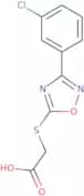 2-{[3-(3-Chlorophenyl)-1,2,4-oxadiazol-5-yl]sulfanyl}acetic acid