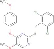 2-[(2,6-Dichlorobenzyl)sulfanyl]-5-methoxy-4-(4-methoxyphenoxy)pyrimidine