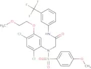 2-[2,4-Dichloro-5-(2-methoxyethoxy)-N-(4-methoxyphenyl)sulfonylanilino]-N-[3-(trifluoromethyl)phen…