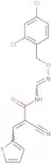 2-Cyano-N-({[(2,4-dichlorobenzyl)oxy]imino}methyl)-3-(2-thienyl)acrylamide