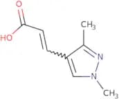 (2E)-3-(1,3-Dimethyl-1H-pyrazol-4-yl)prop-2-enoic acid