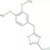 3-(Chloromethyl)-5-[(3,4-dimethoxyphenyl)methyl]-1,2,4-oxadiazole