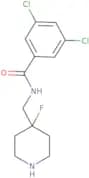 3,5-Dichloro-N-[(4-fluoropiperidin-4-yl)methyl]benzamide