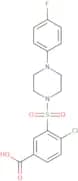 4-Chloro-3-{[4-(4-fluorophenyl)piperazin-1-yl]sulfonyl}benzoic acid