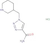 1-(Piperidin-3-ylmethyl)-1H-1,2,3-triazole-4-carboxamide hydrochloride