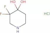 3,3-difluoropiperidine-4,4-diol hcl