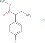 Methyl 3-amino-2-(4-fluorophenyl)propanoate hydrochloride