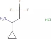 1-Cyclopropyl-3,3,3-trifluoropropan-1-amine hydrochloride