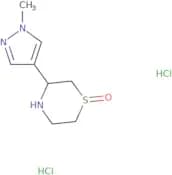 3-(1-methylpyrazol-4-yl)-1,4-thiazinane 1-oxide dihydrochloride