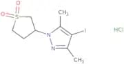 3-(4-Iodo-3,5-dimethyl-1H-pyrazol-1-yl)-1λ⁶-thiolane-1,1-dione hydrochloride