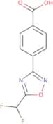 4-[5-(Difluoromethyl)-1,2,4-oxadiazol-3-yl]benzoic acid