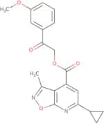2-(3-Methoxyphenyl)-2-oxoethyl 6-cyclopropyl-3-methyl-[1,2]oxazolo[5,4-b]pyridine-4-carboxylate