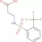 3-[2-(Trifluoromethyl)benzenesulfonamido]propanoic acid