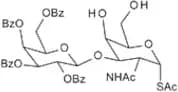1-S-Acetyl-2-acetamido-3-O-(2,3,4,6-tetra-O-benzoyl-b-D-galactopyranosyl)-2-deoxy-D-thiogalactopyr…