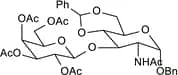 Benzyl 2-acetamido-3-O-(2,3,4,6-tetra-O-acetyl-b-D-galactopyranosyl)-4,6-O-benzylidene-2-deoxy-a-D…