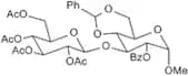 Methyl 3-O-(2,3,4,6-tetra-O-acetyl-b-D-glucopyranosyl)-4,6-O-benzylidene-2-O-benzoyl-a-D-glucopyra…