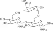 Methyl 2-acetamido-4-O-(2-acetamido-2-deoxy-b-D-glucopyranosyl)-2-deoxy-6-O-(a-L-fucopyranosyl)-b-…