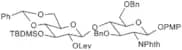 4-Methoxyphenyl 4-O-(4,6-O-benzylidene-3-O-tert-butyldimethylsilyl-2-O-levulinoyl-β-D-glucopyranos…