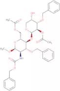 Methyl 6-O-acetyl-3-O-benzyl-N-Cbz-2-deoxy-4-O-(methyl-2-O-acetyl-3-O-benzyl-a-L-idopyranuronosyl)…