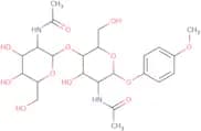 4-Methoxyphenyl 4-O-(2-acetamido-2-deoxy-b-D-galactopyranosyl)-2-acetamido-2-deoxy-b-D-glucopyrano…