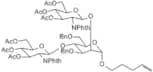 4-Pentenyl 2,4-di-O-(3,4,6-tri-O-acetyl-2-deoxy-2-phthalimido b-D-glucopyranosyl)-3,6-di-O-benzyl-…