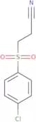 3-[(4-chlorophenyl)sulfonyl]propanenitrile