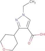 1-Ethyl-3-(oxan-4-yl)-1H-pyrazole-4-carboxylic acid