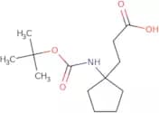 3-(1-{[(tert-Butoxy)carbonyl]amino}cyclopentyl)propanoic acid