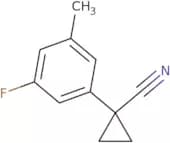 1-(3-Fluoro-5-methylphenyl)cyclopropane-1-carbonitrile