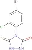 4-(4-Bromo-2-chlorophenyl)-3-sulfanyl-4,5-dihydro-1H-1,2,4-triazol-5-one
