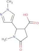1-Methyl-2-(1-methyl-1H-pyrazol-4-yl)-5-oxopyrrolidine-3-carboxylic acid